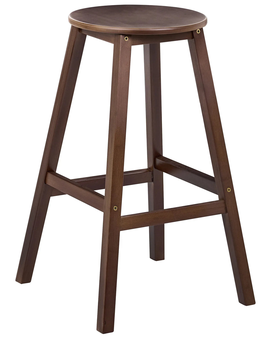 Set of 2 Bar Stools ANCELLE Bamboo Dark Brown