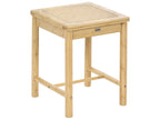 Set of 2 Stools EVIRES Bamboo Light Brown