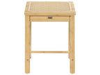 Set of 2 Stools EVIRES Bamboo Light Brown