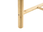 Set of 2 Stools EVIRES Bamboo Light Brown