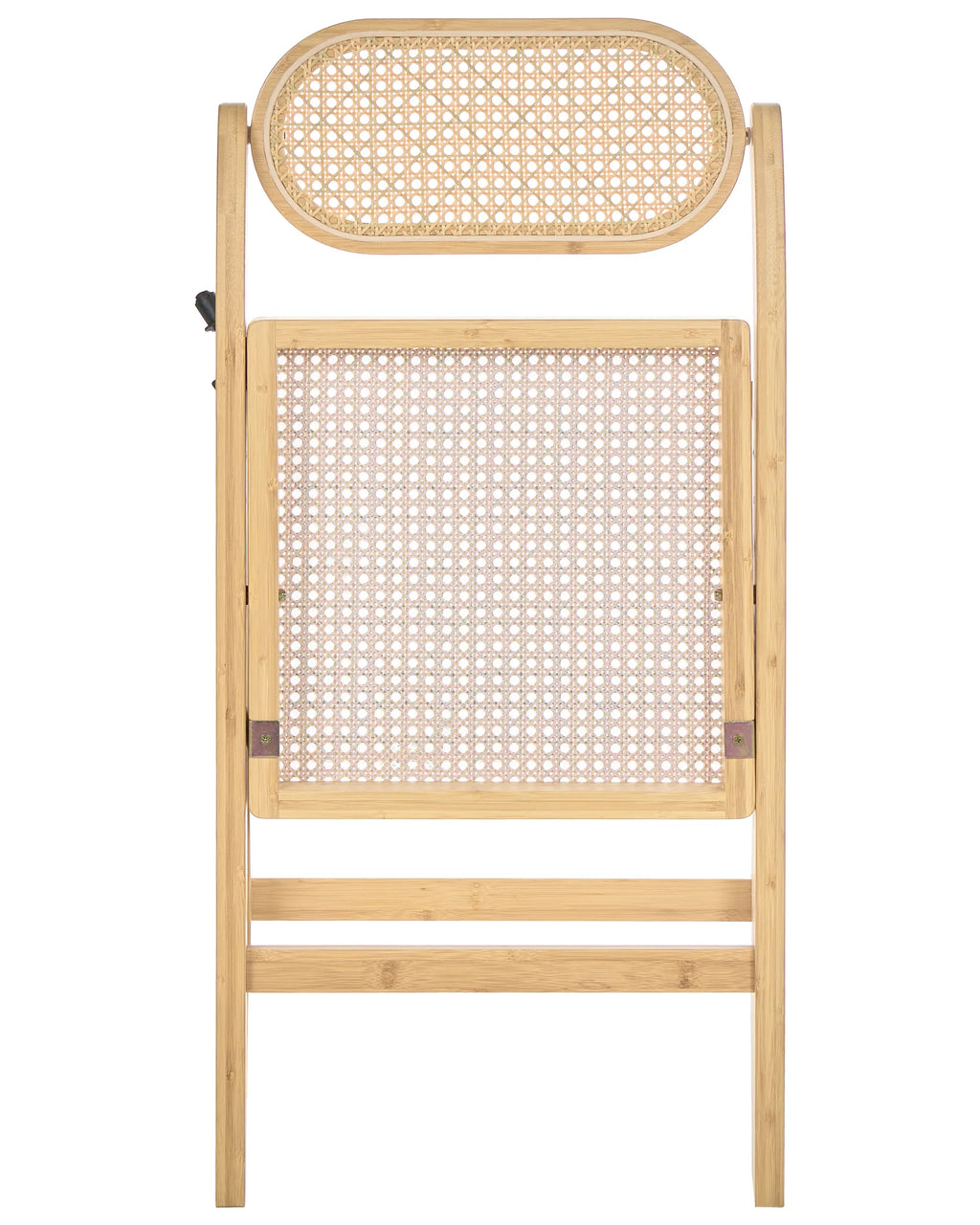 Set of 2 Dining Chairs Folding ORAISON Bamboo Light Brown