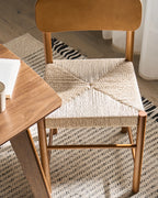Set of 2 Dining Chairs DIGNE Wood Brown