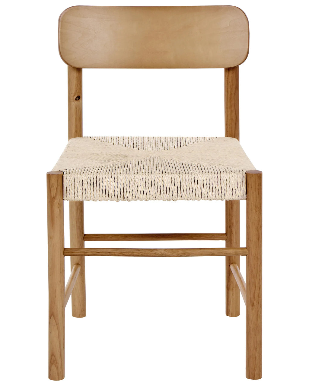 Set of 2 Dining Chairs DIGNE Wood Brown
