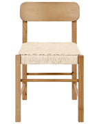 Set of 2 Dining Chairs ALLOS Wood Brown