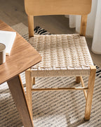 Set of 2 Dining Chairs ALLOS Wood Light Brown