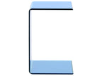 Side Table LOURDES Tempered Glass Blue