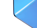 Side Table LOURDES Tempered Glass Blue
