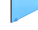 Coffee Table KENDALL Tempered Glass Blue