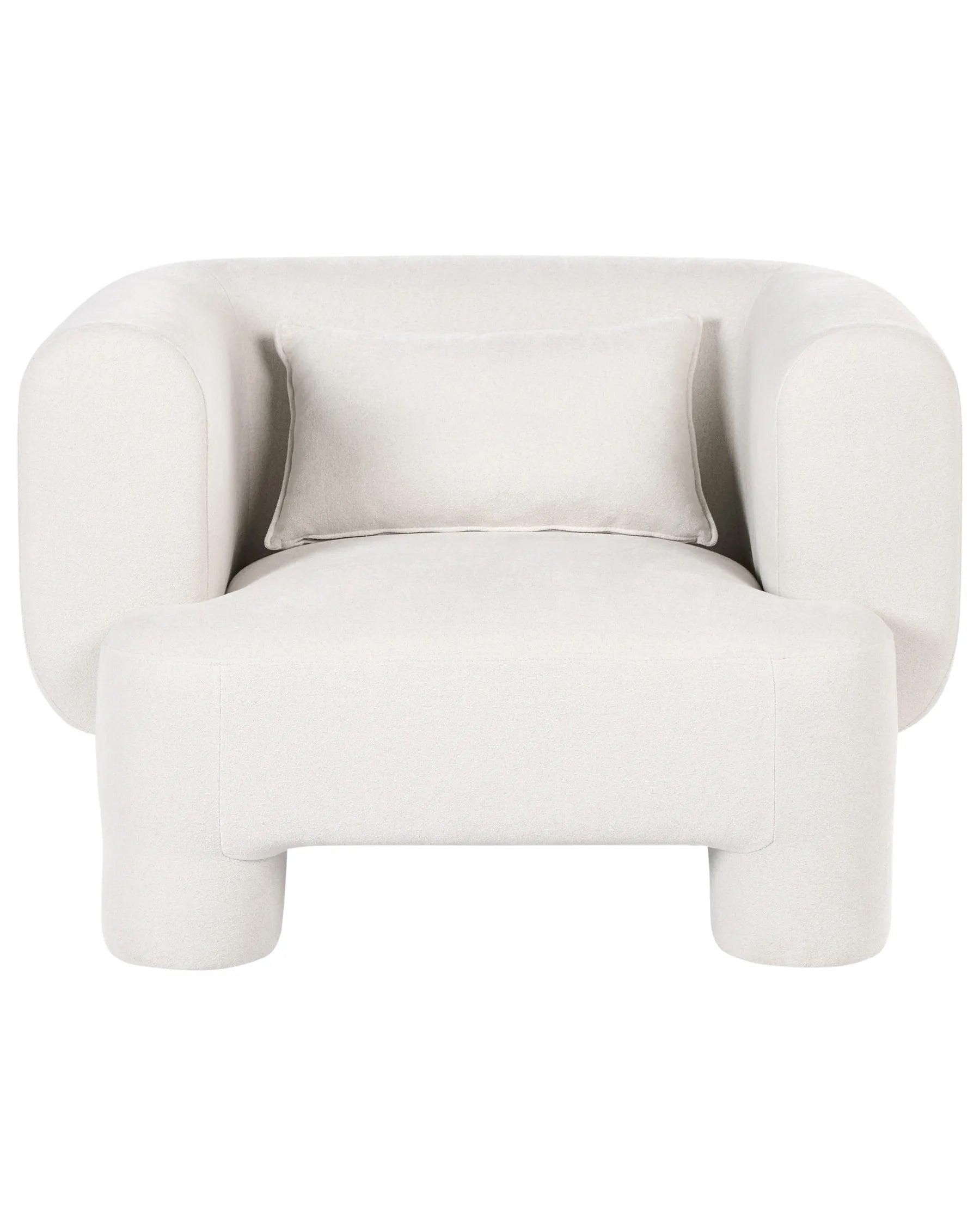 Armchair HOGBO Fabric White
