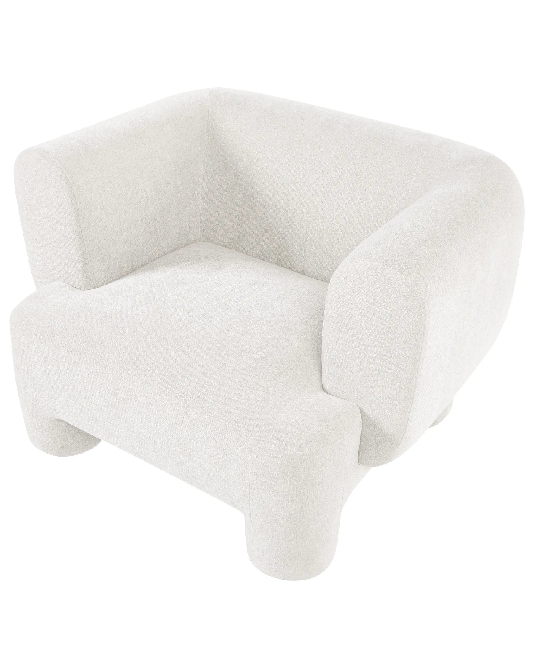 Armchair HOGBO Fabric White