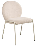 Set of 2 Chairs ELLIE Boucle Light Beige