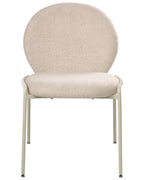 Set of 2 Chairs ELLIE Boucle Light Beige