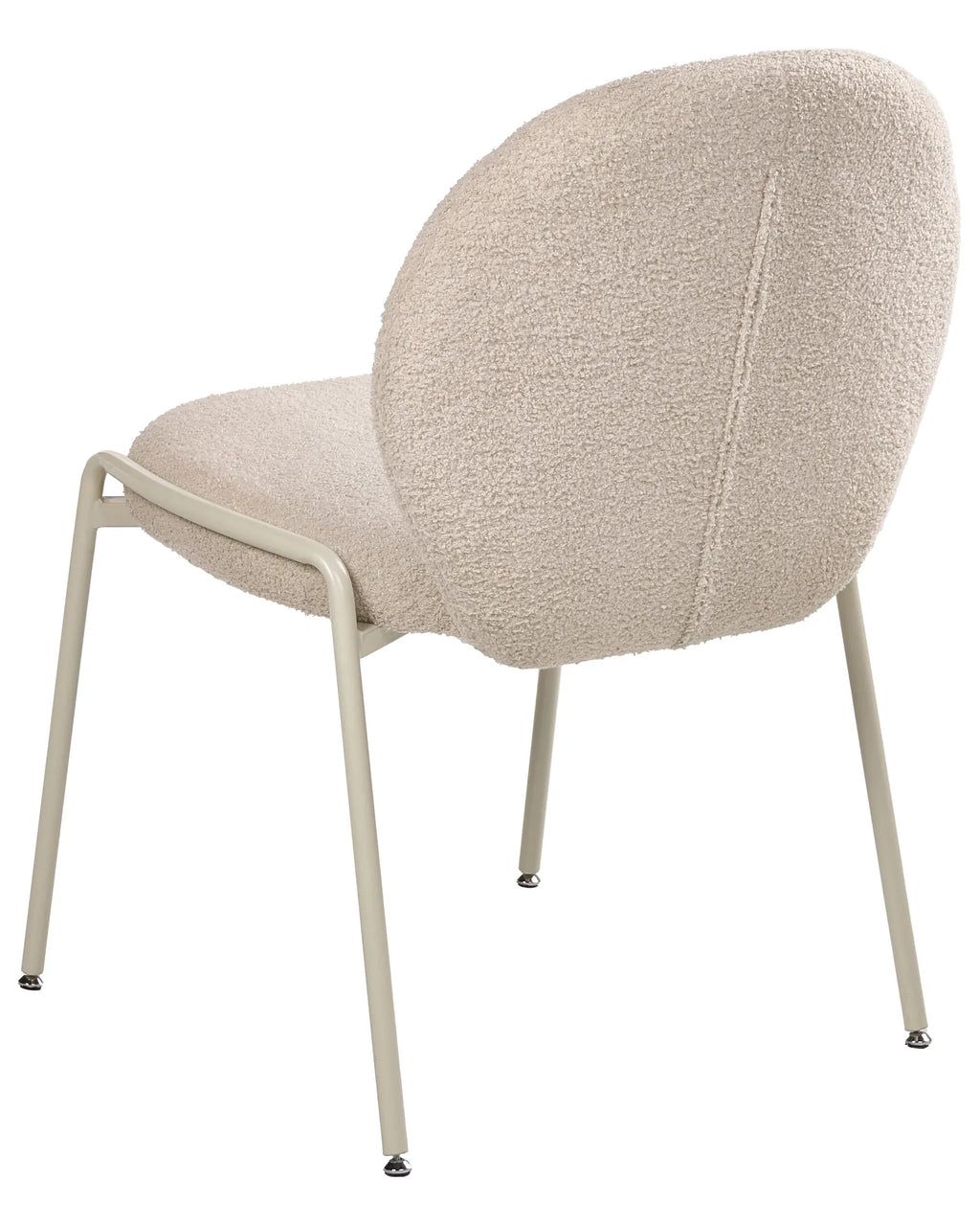 Set of 2 Chairs ELLIE Boucle Light Beige