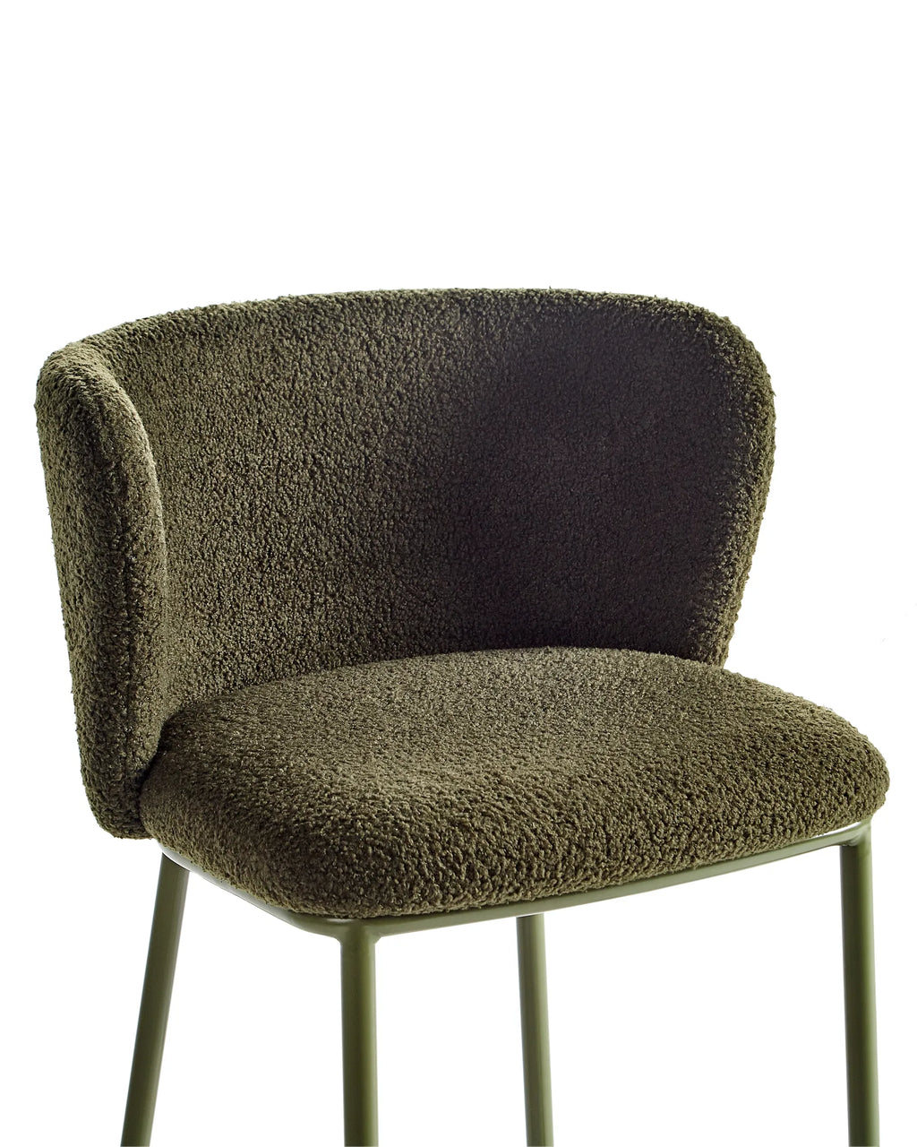 Set of 2 Bar Chairs MINA II Green