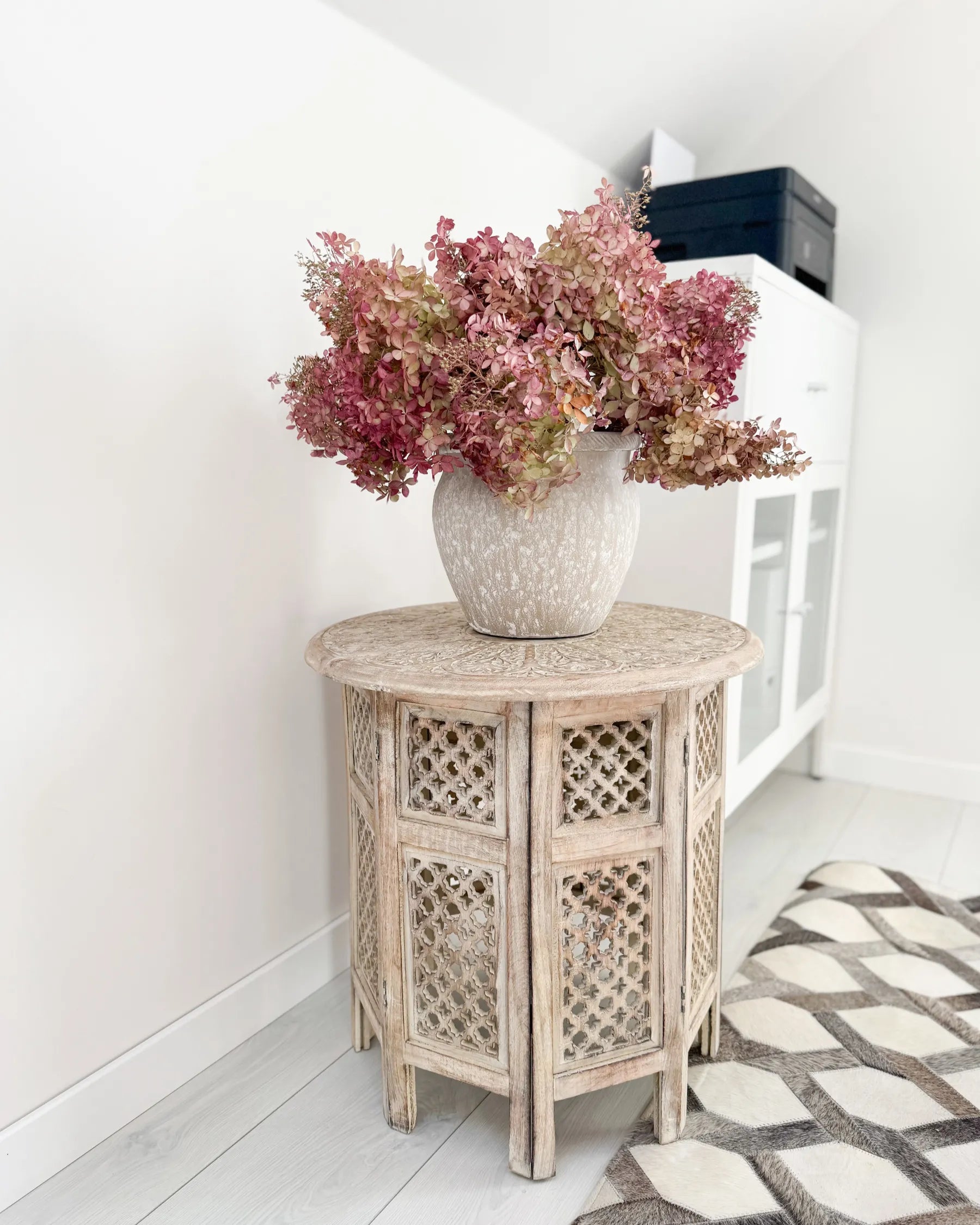 Side Table SANTRA Mango Wood Light Brown