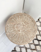 Side Table SANTRA Mango Wood Light Brown