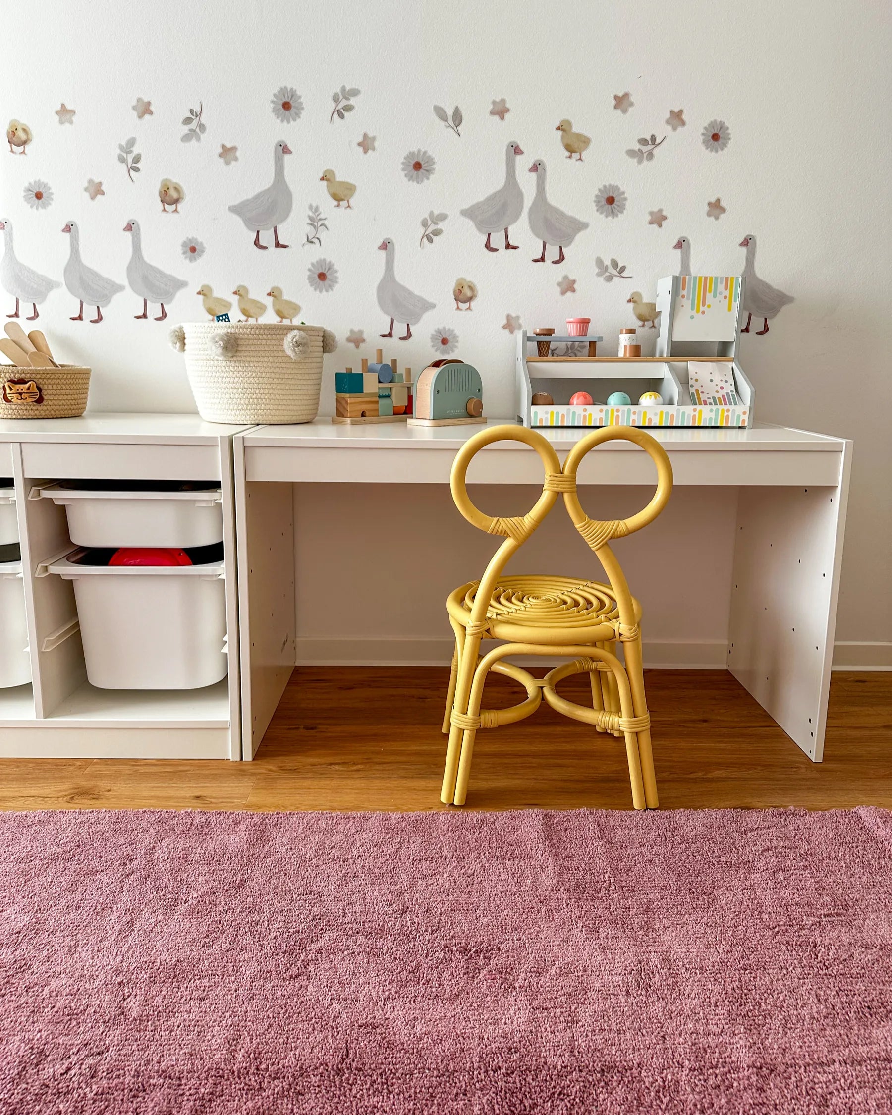 Kids Chair MIRTIA Rattan Yellow