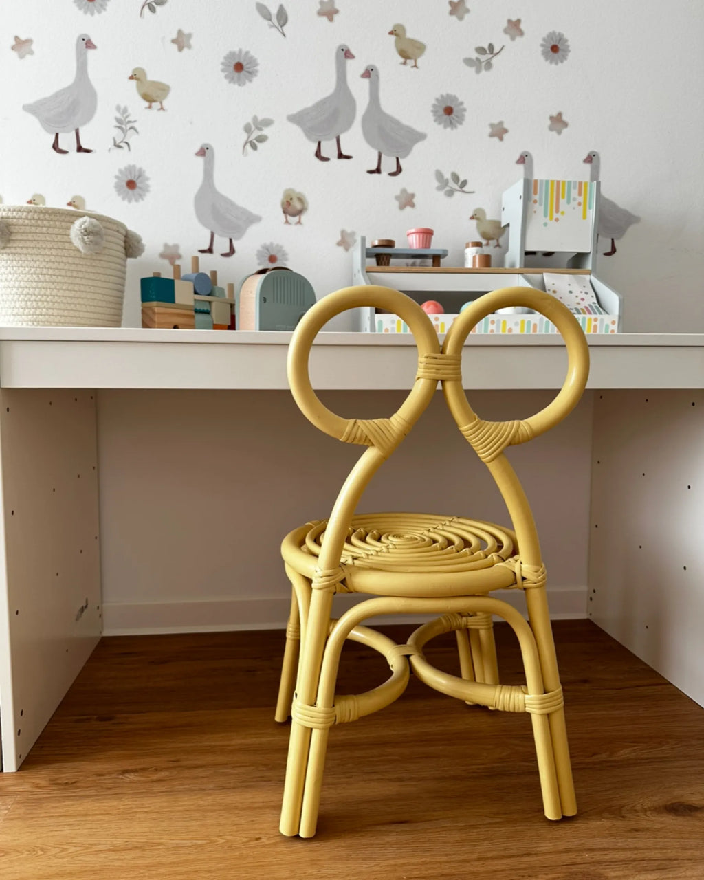 Kids Chair MIRTIA Rattan Yellow