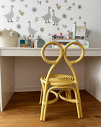 Kids Chair MIRTIA Rattan Yellow
