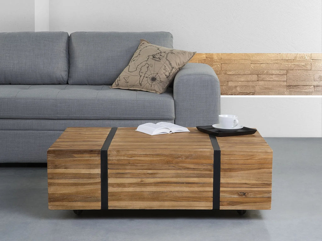 Coffee Table GANDER Teak Wood Brown