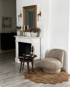 Swivel Armchair AYLO Boucle Taupe