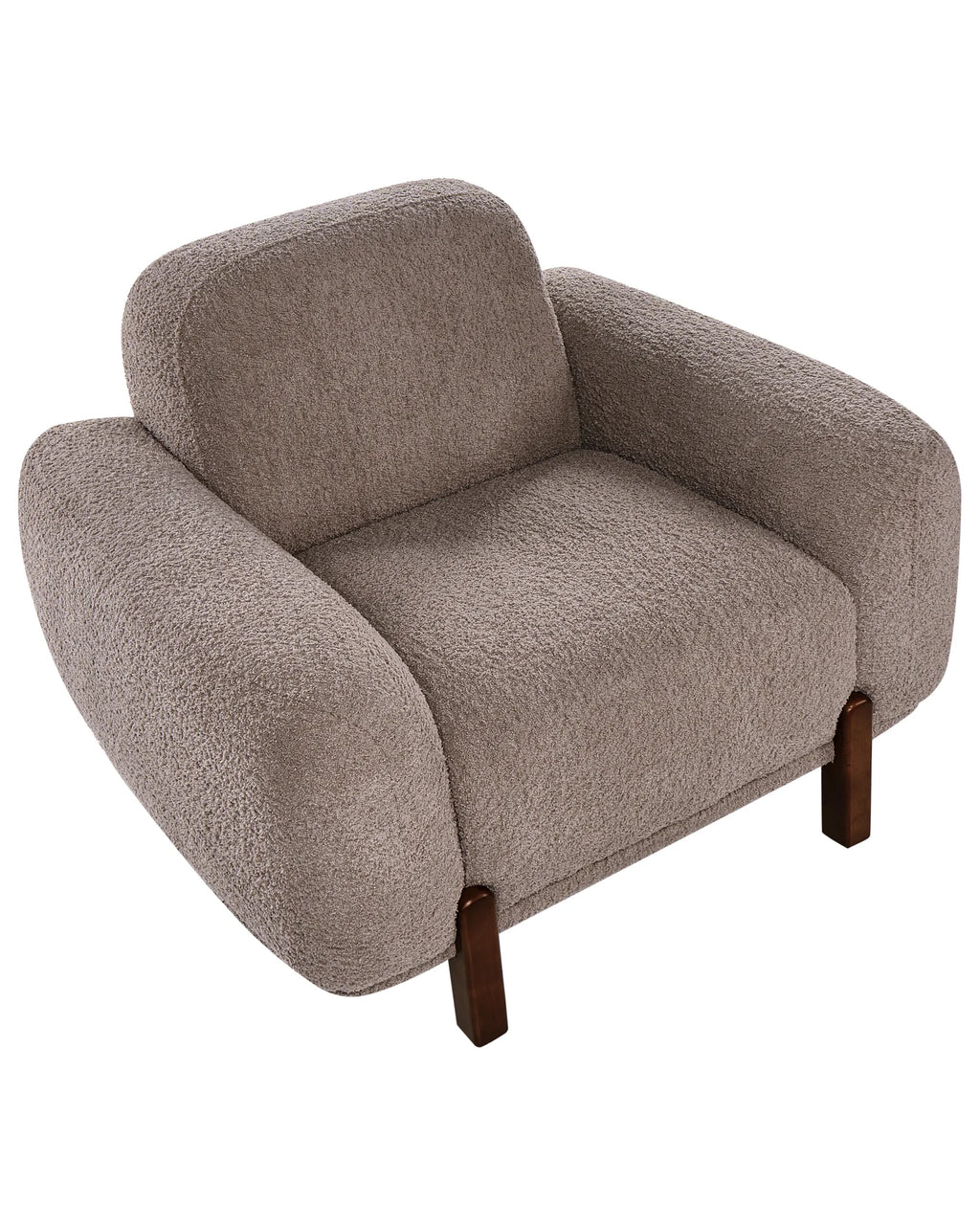 Armchair VESTA Boucle Taupe — alternate side view