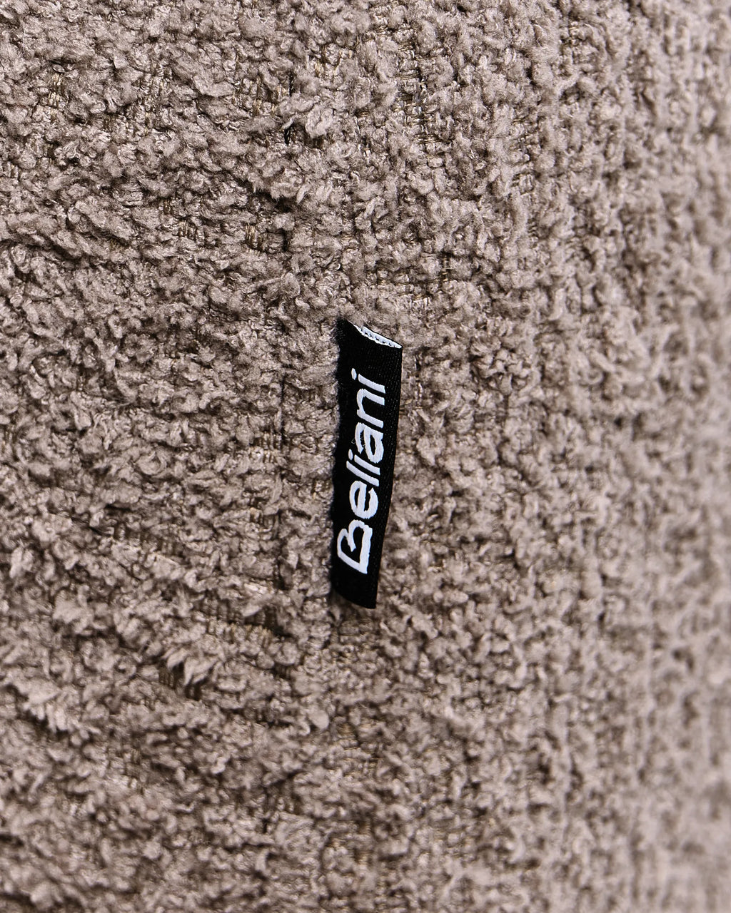 Armchair VESTA Boucle Taupe — upholstery detail