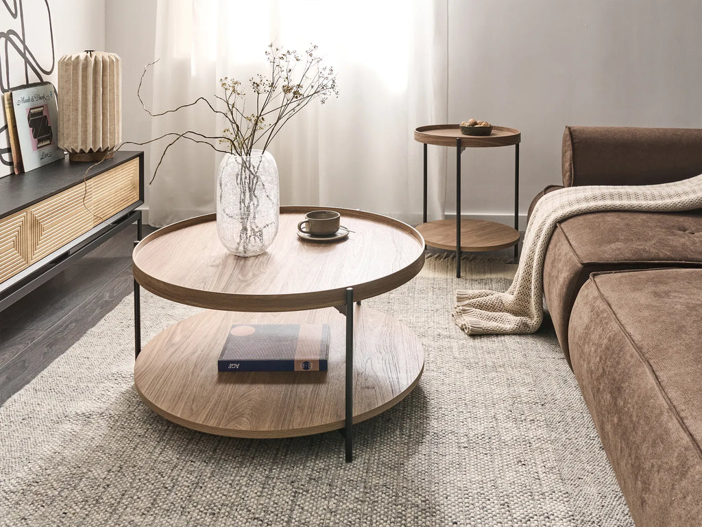 Coffee Table LELA Dark Brown — angled product view