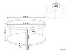 Coffee Table LELA Dark Brown — material and finish detail