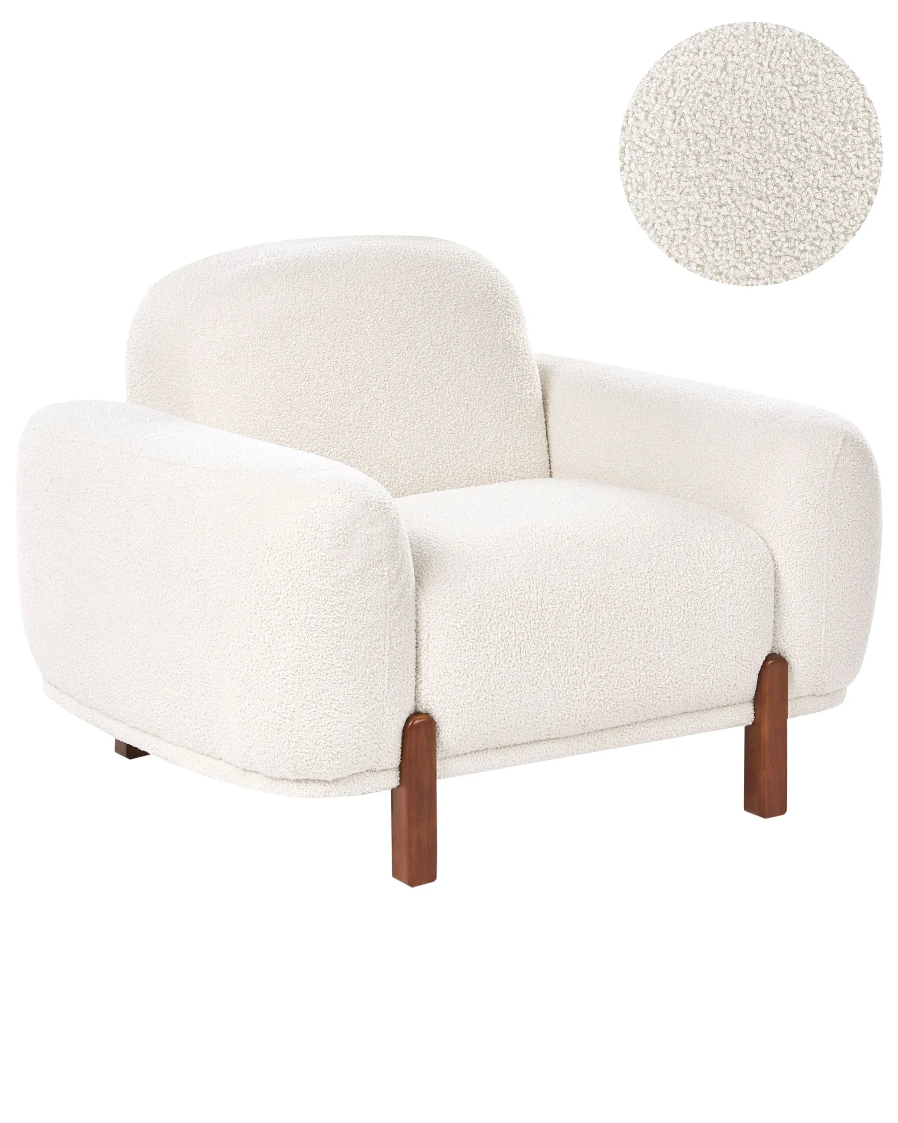 Armchair ODNES Boucle White