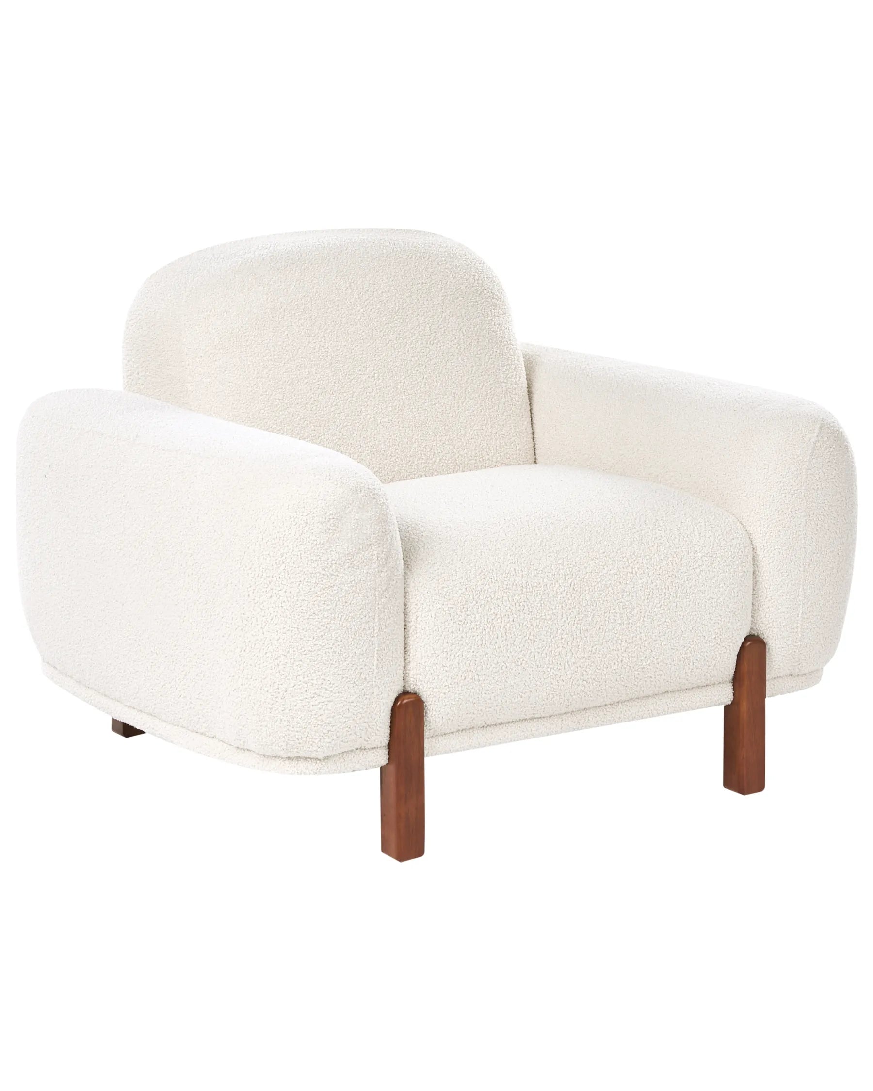 Armchair ODNES Boucle White