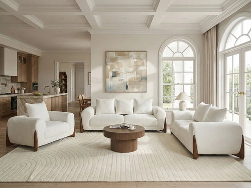Armchair VINLIDEN Boucle White