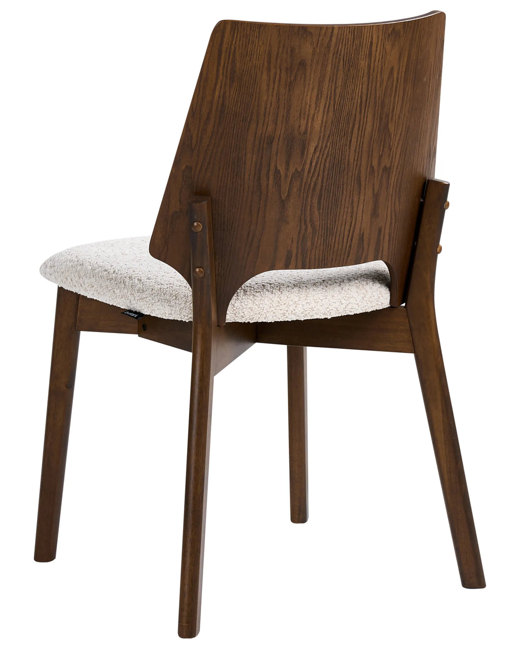 Set of 2 Dining Chairs ABEE Brown/ Light Beige