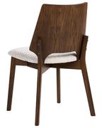 Set of 2 Dining Chairs ABEE Brown/ Light Beige