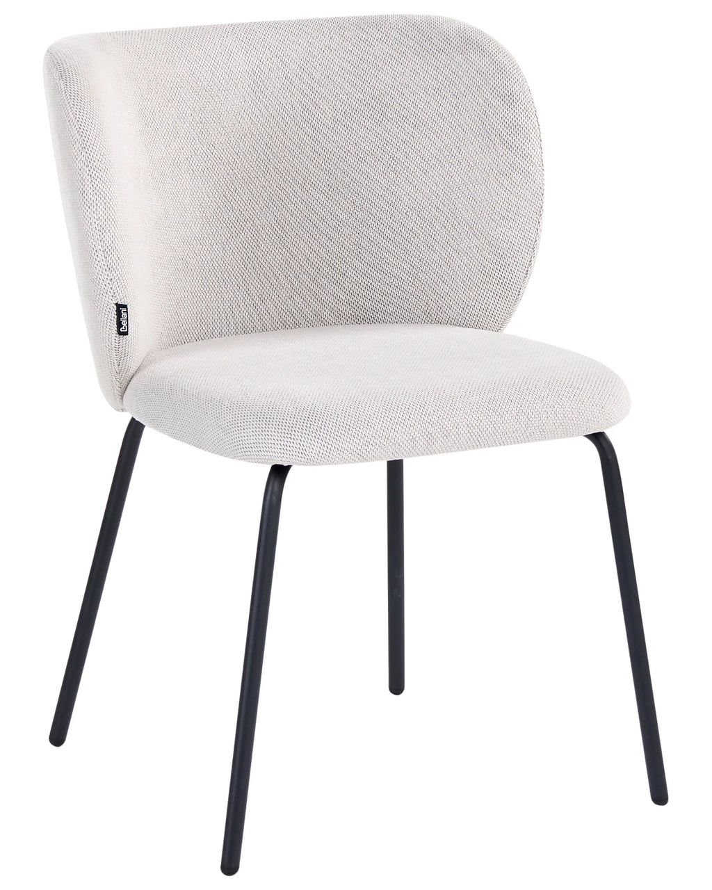Set of 2 Dining Chairs CALERA Fabric Off-White