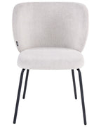 Set of 2 Dining Chairs CALERA Fabric Off-White