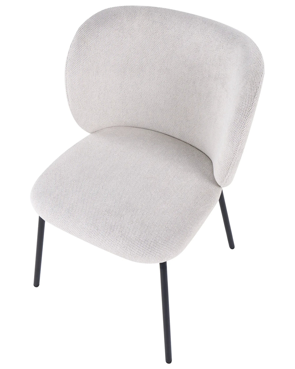 Set of 2 Dining Chairs CALERA Fabric Off-White