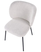 Set of 2 Dining Chairs CALERA Fabric Off-White