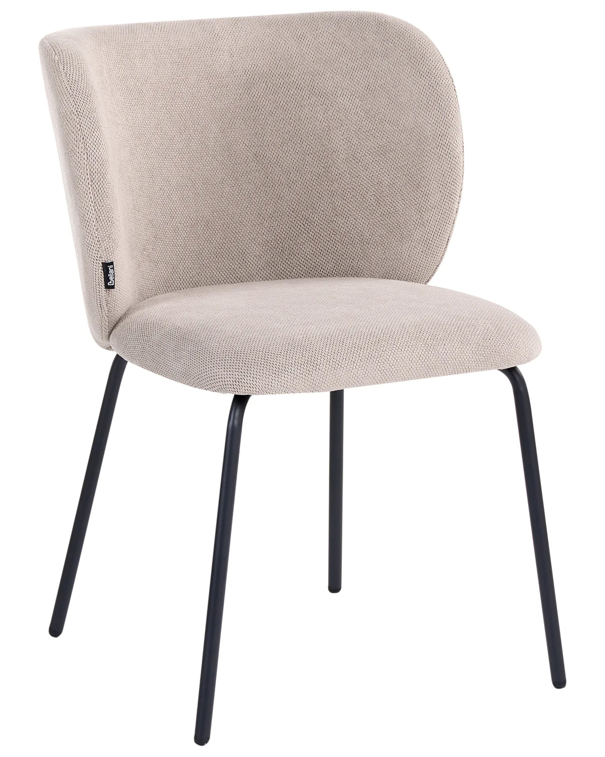 Set of 2 Dining Chairs MIDA Fabric Taupe — alternate product view