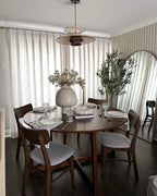 Dining Table WAIPORI Dark Oak 140 cm 140 cm