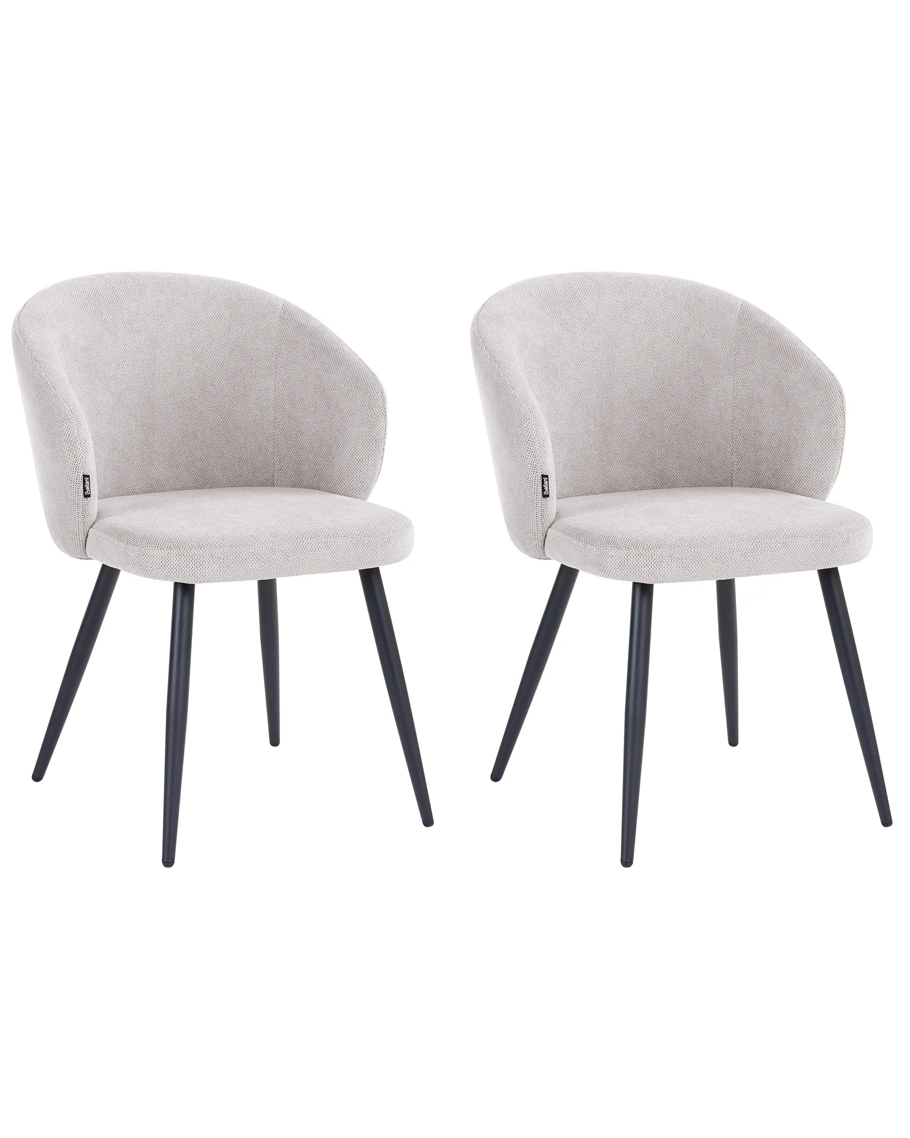 Set of 2 Dining Chairs MOUNDVILLE Fabric Off-White
