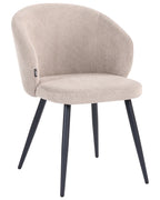 Set of 2 Dining Chairs MOUNDVILLE Fabric Taupe