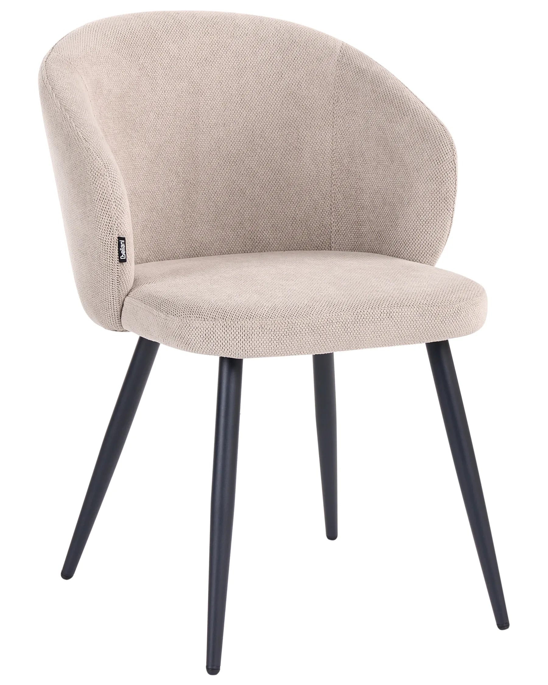Set of 2 Dining Chairs MOUNDVILLE Fabric Taupe