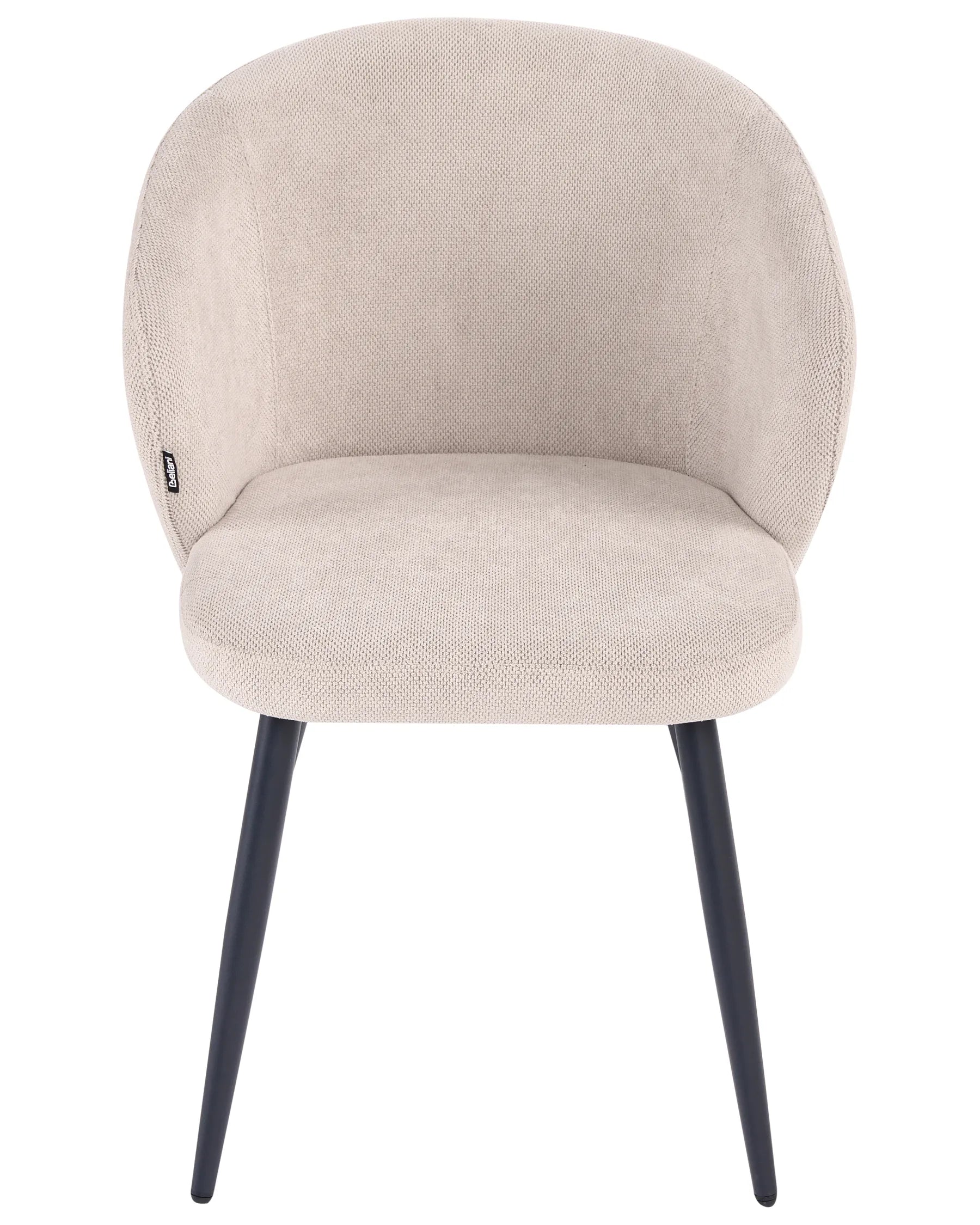 Set of 2 Dining Chairs MOUNDVILLE Fabric Taupe