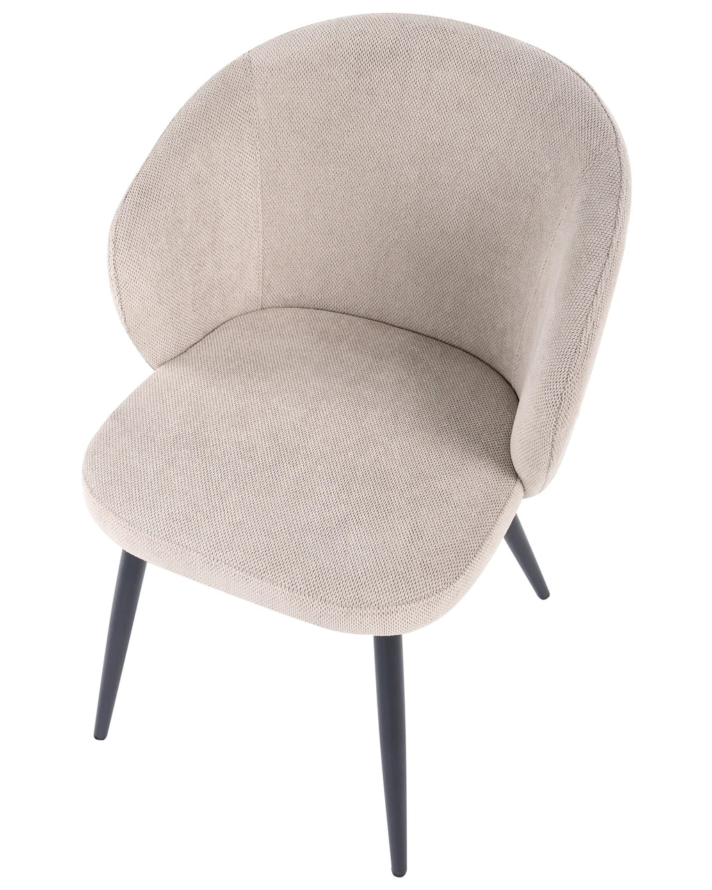 Set of 2 Dining Chairs MOUNDVILLE Fabric Taupe