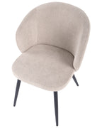 Set of 2 Dining Chairs MOUNDVILLE Fabric Taupe