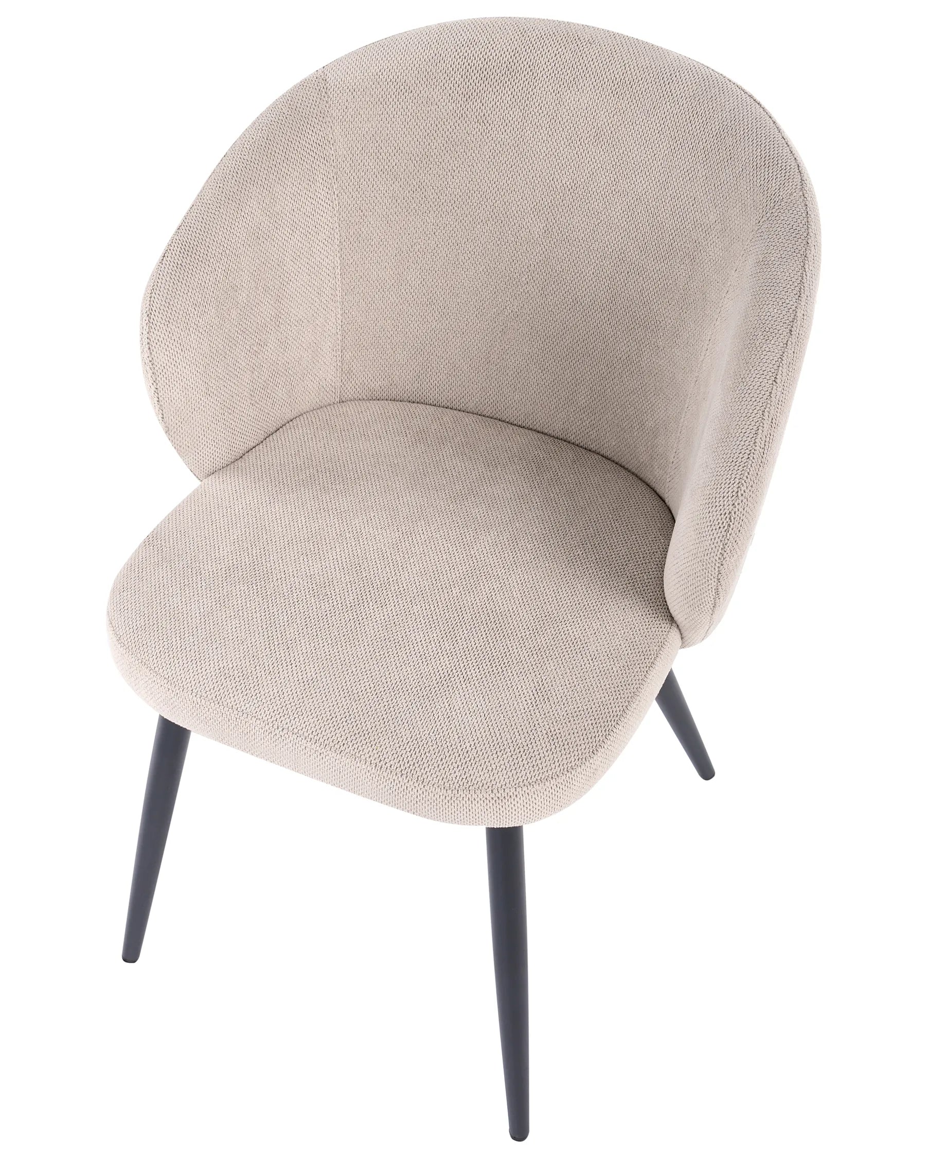Set of 2 Dining Chairs MOUNDVILLE Fabric Taupe