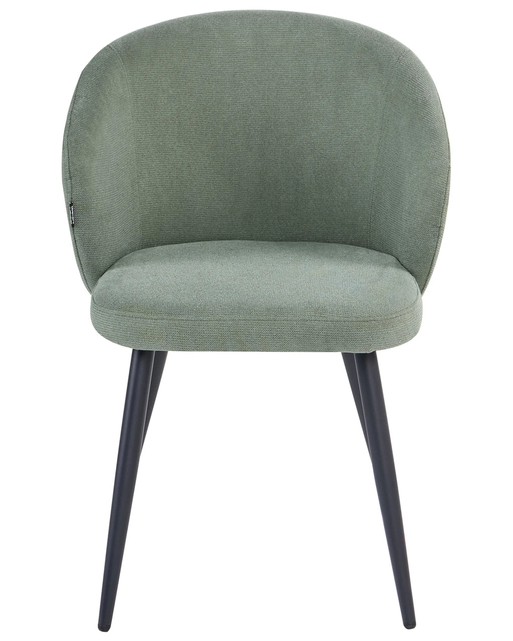 Set of 2 Dining Chairs MOUNDVILLE Fabric Light Green
