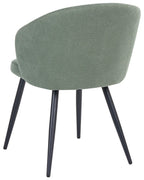 Set of 2 Dining Chairs MOUNDVILLE Fabric Light Green