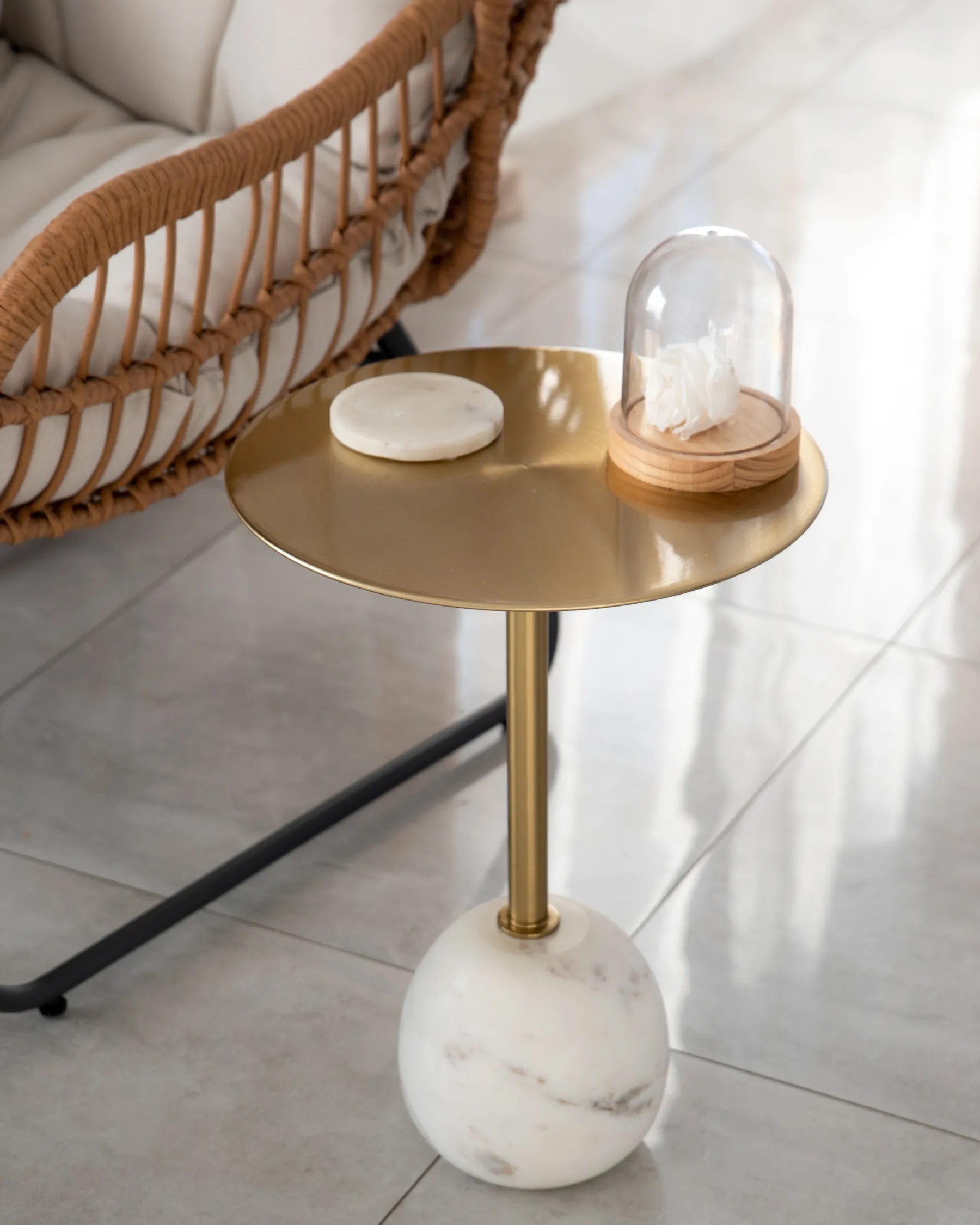 Side Table OAHE Metal Gold